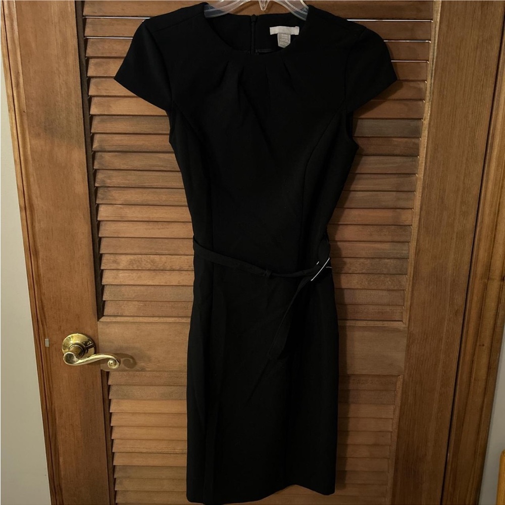 H&M Classic Black Midi Dress